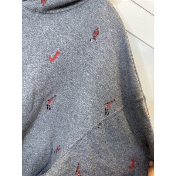 Jordan Sweater XXL Mens Hoodie Cotton Brown Solid Mini Jordan Characters - Picture 8 of 14